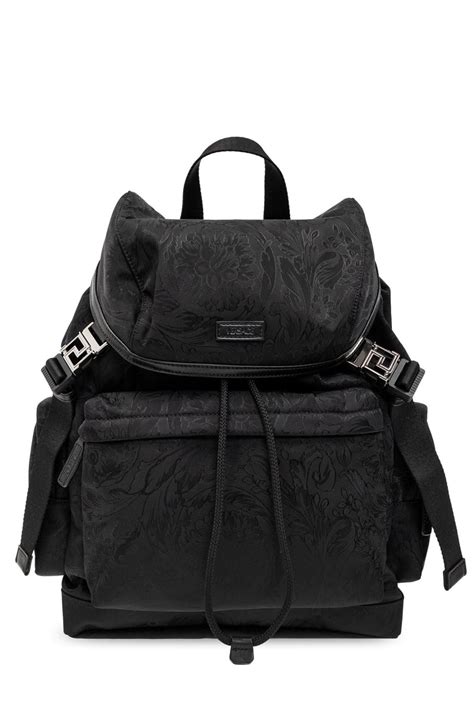 versace black backpack rucksack|versace free backpack.